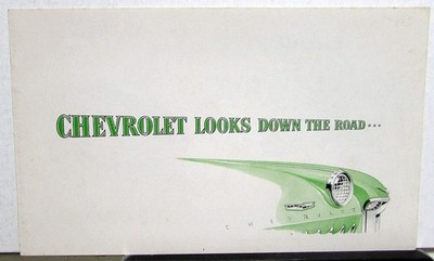 1956 Chevrolet Biscayne Concept Car Sales Folder Original