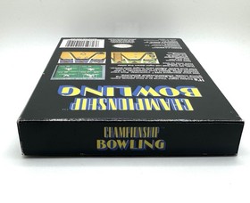 Championship Bowling ( Nintendo NES ) Authentic Tested Complete CIB w/ Poster