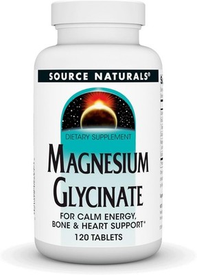 Source Naturals Magnesiumglycinat 200mg - 120 Tabletten