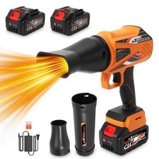 Maxpeedingrods 550cfm Cordless Leaf Blower 2 Battery Variable Speed Lightweight