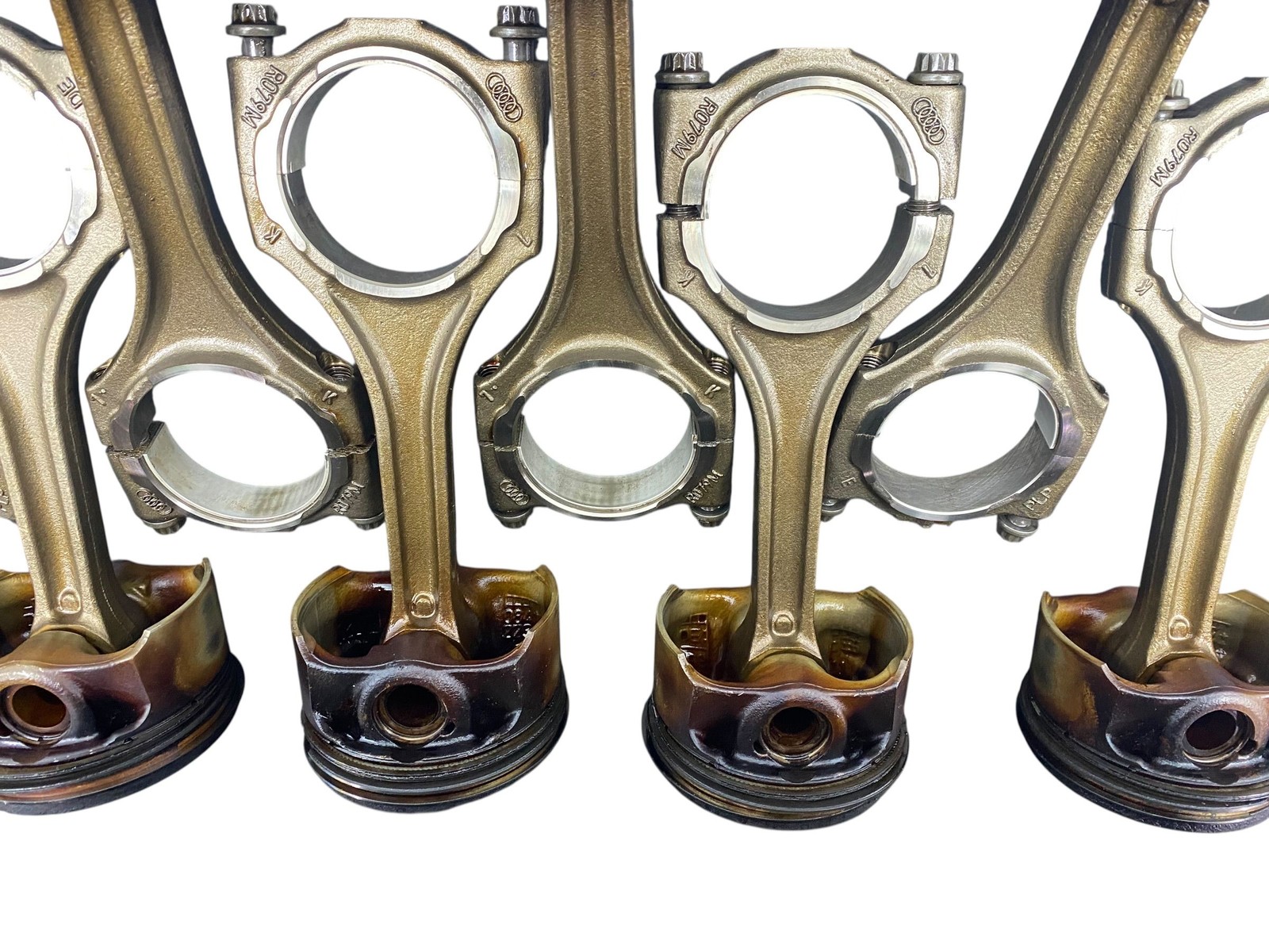 2013-2019 BENTLEY FLYING SPUR 4W 223B 4.0L AWD V8 ENGINE PISTON ROD SET (8) *65K
