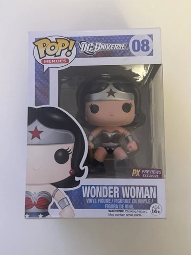 Funko Pop Heroes Wonder Woman PX Previews Exclusive #08 +protector