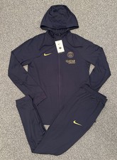 Men’s Nike Tracksuit PSG Football - Medium, Dri Dit Hooded, Navy Brand New