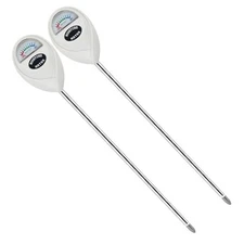 Soil Moisture Meter, 2 Pack Long Probe Soil Moisture White-Longprobe-2Pack