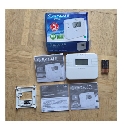 Salus RT510+ Raumthermostat 7-Tage programmierbar, Digital, Batterie, weiß