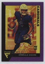 2021 Panini Chronicles Flux Rookies Purple Prizm /199 Rondale Moore #FX-20 04t5