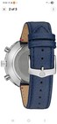 Bulova Men's Archive Series Quartz Chronograph Blue Leather Watch 46 MM 96A283 — photo 2