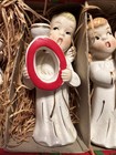 Vtg 1950'S 4 Pc Set NOEL Angel Candle Holders Commodore Set in box! Japan — photo 2