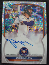 Jacob Melton 2023 Bowman Chrome Speckle Refractor Auto #CPA-JML /299