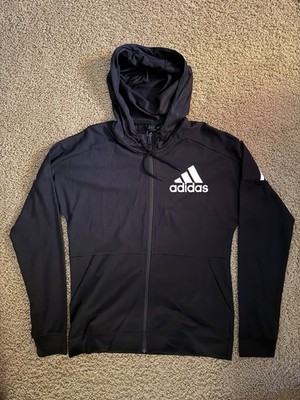 Adidas L/S Full Zip Up Hoodie Size Medium DS AV1008