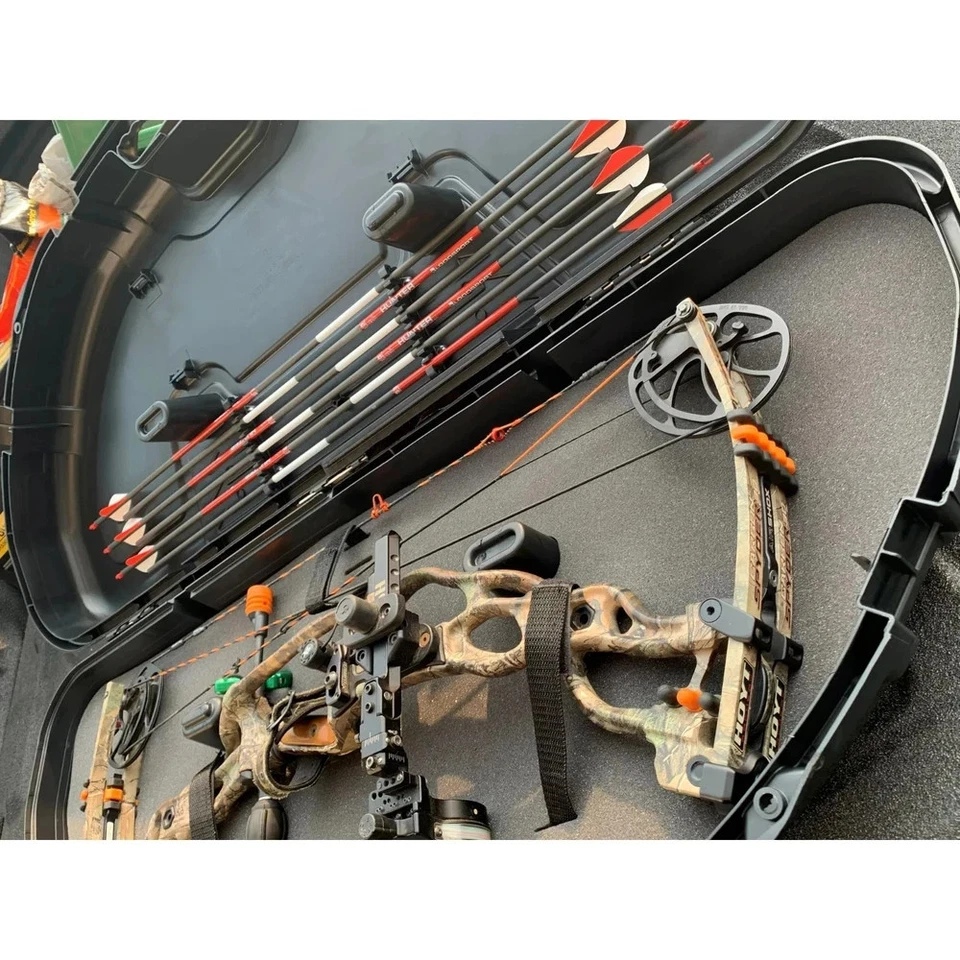 Funda protectora de arco compacta Plano, negra, solución de almacenamiento de tiro con arco, nueva Foto 4 de 4