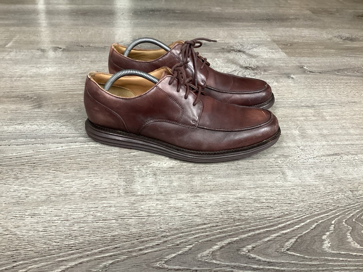 Cole Haan C12601 LunarGrand Brown Apron Moc Wedge Oxfords 