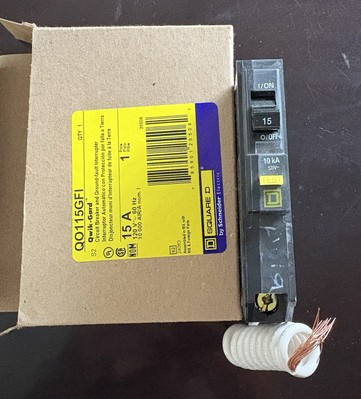 #ad New Circuit Breaker Square D QO115GFI 15 Amp 1 Pole 120V GFCI🔥 $45.00