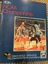 March 25 27 1978 NCAA basketball championship program bk2