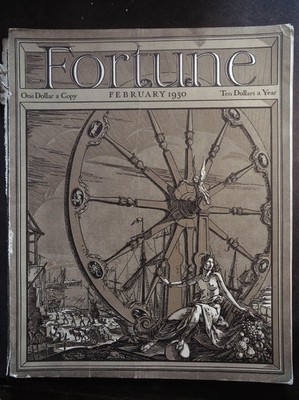 Fortune Magazine February 1930 First Issue, Wheel of Fortune, Complete!