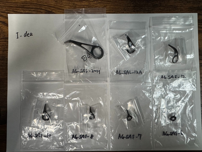 DAIWA AGSガイド　ロッドビルディング用パーツ Daiwa AGS Air Guide AG-SAS6-20 Single Guide Rod Building Repair