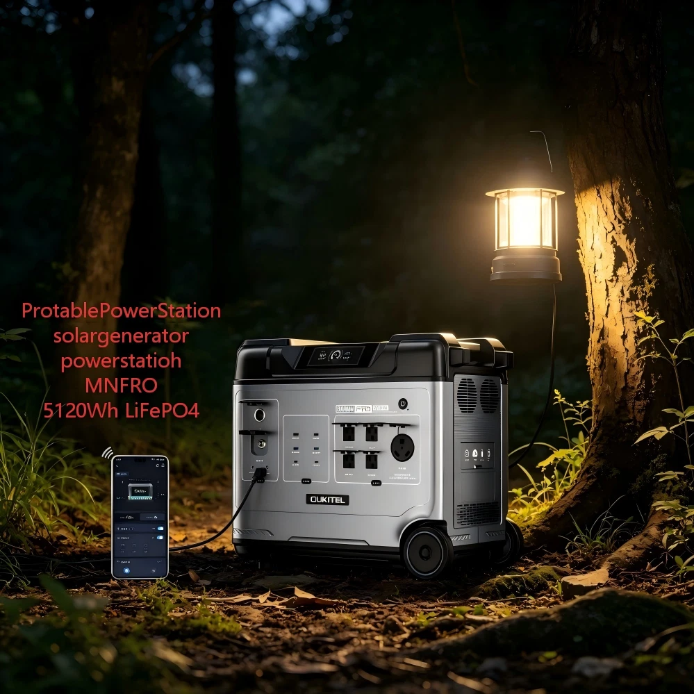 OUKITEL P5000 PRO LiFePO4 Portable Power Station 5120Wh 4000W Solar Generator
Opens in a new window