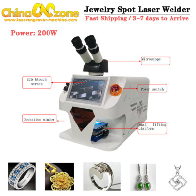 Mini Jewelry Spot Welding Machine Micro Laser Soldering Machine YAG Laser 200W
