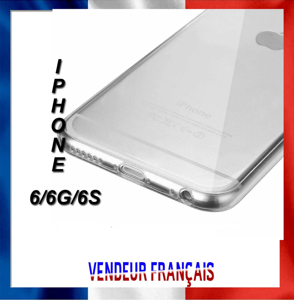 Housse Etui Coque Silicone Gel Fin Transparent pour Apple iPhone 6 / 6G / 6S - Photo 3/3