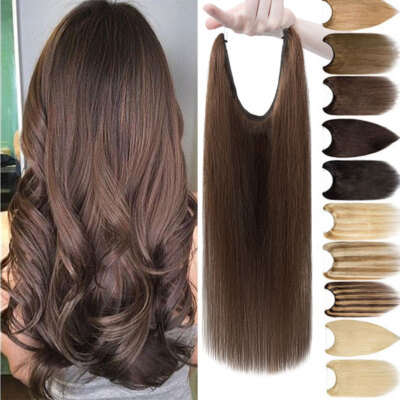 Stirnband Geheimnis Wire In 100% Remy Echthaar Human Hair Extensions Haarteil DE