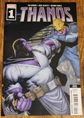 Thanos 1 2nd Print Variant Howard Olivetti Gemini Ship Marvel MCU
