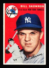 1954 Topps #239 Bill Skowron EX+ YANKEES CENTERED Set Break c3