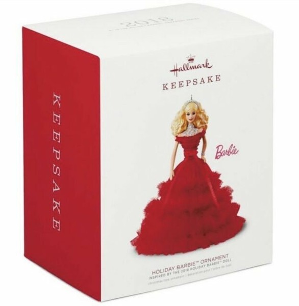 2018 Hallmark Keepsake Ornament Holiday Barbie 4th Series for sale