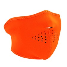 High Visibility Orange Neoprene HALF Face Mask, Ski, Bike Face Protection Gear
