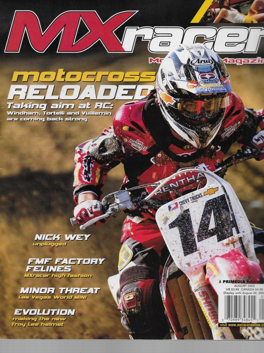 みんと MX Racer Magazine - August 2003 - Kevin Windham cover - motocross