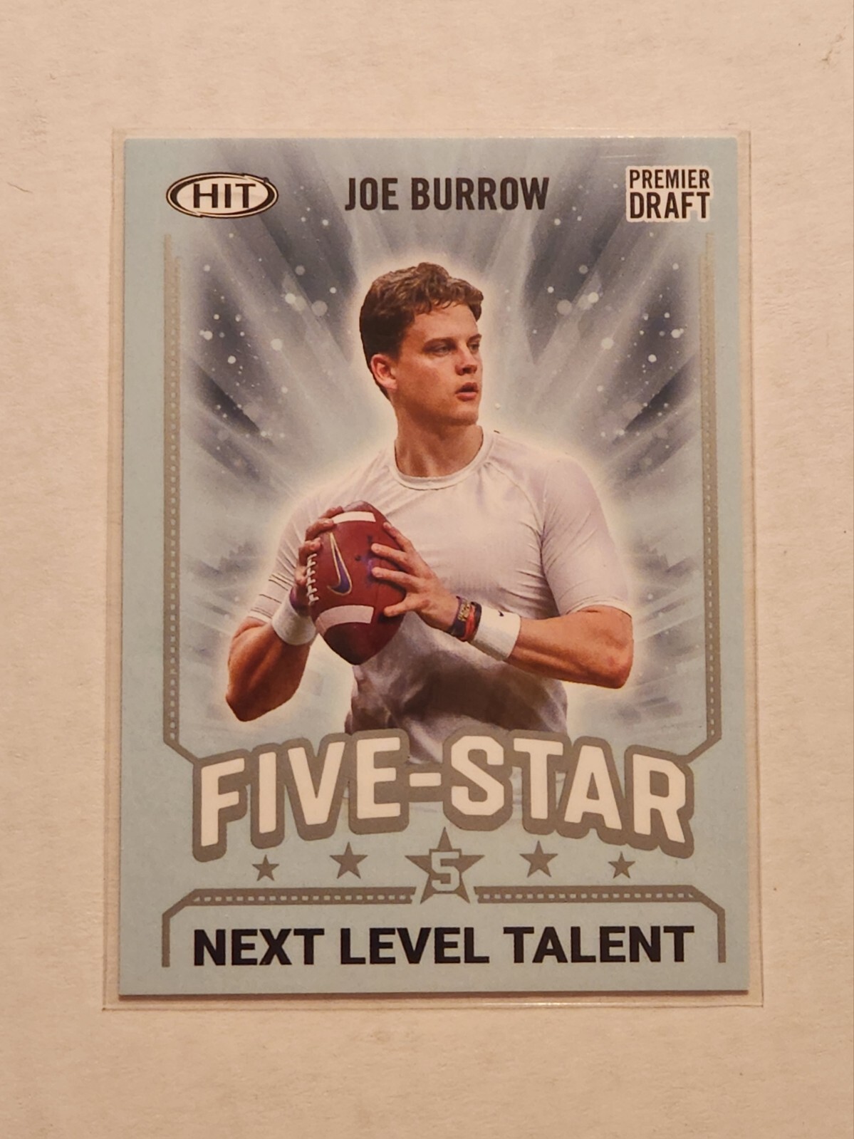 Joe Burrow Sage Hit Premier Draft #94 Silver