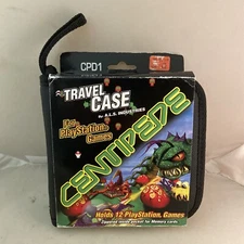 Playstation 12 Disc CD Wallet Travel Game Case Centipede Target 1998 New NIB