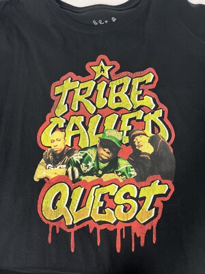 A Tribe Called Quest Group ATCQ Logo Hip Hop Rap Music Black T
