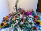 Huge Mixed Lot of Colorful Artificial Flowers for Bouquets, Home Decor, Crafting