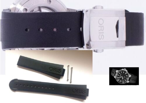 Genuine Oris Rubber strap band bracelet 07 4 21 64EB Aquis Date 7732 ø39.5mm - Afbeelding 1 van 13