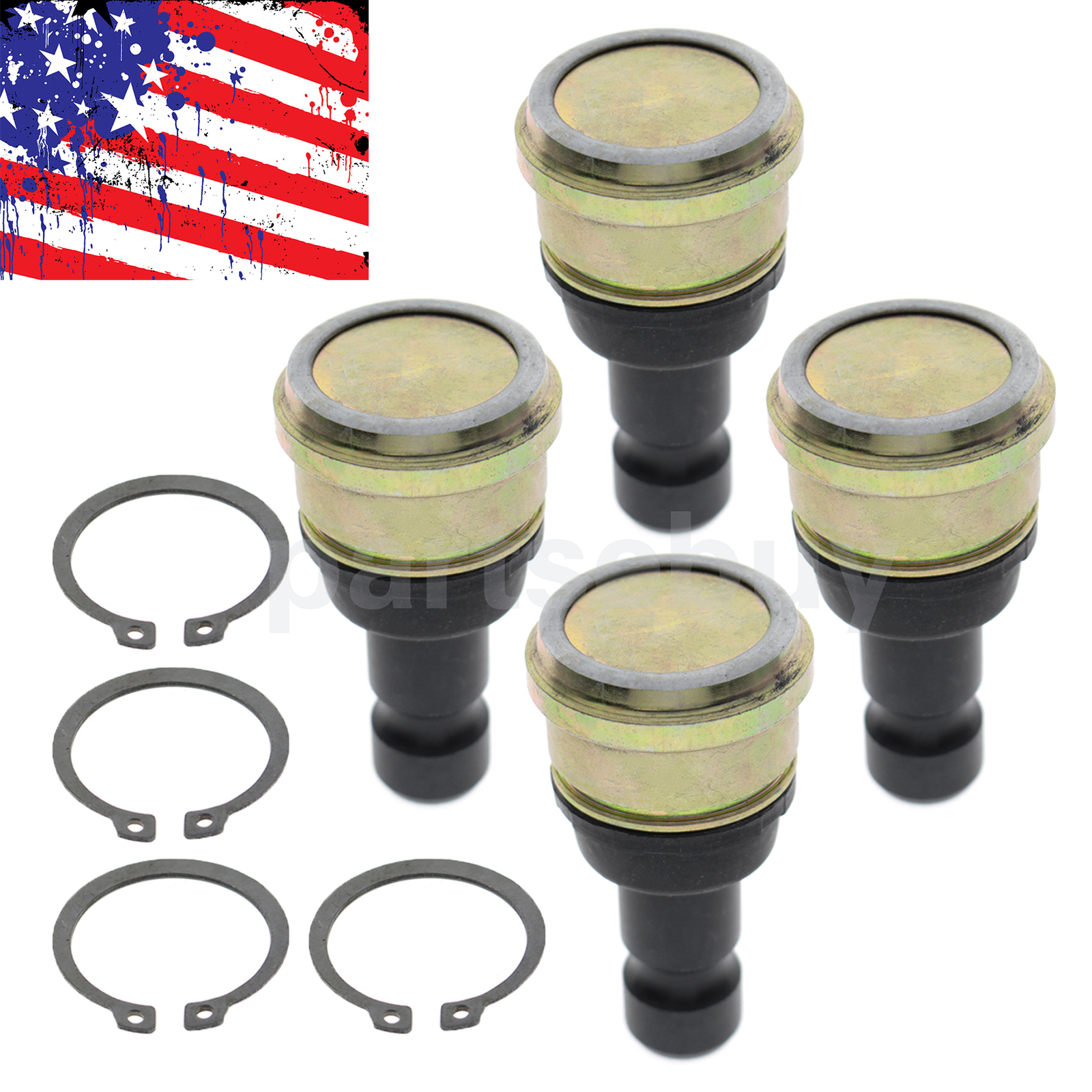 4PCS Ball Joint For Polaris 7061220 RZR XP 900 570 Ranger 800 Upper