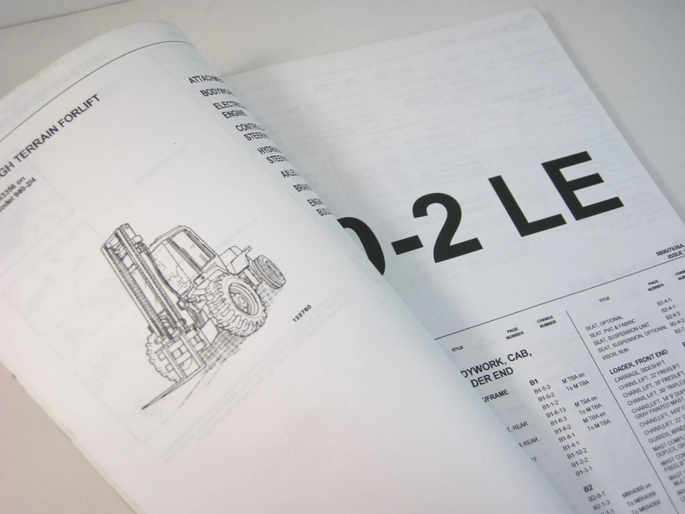 Carretilla elevadora de terreno áspero JCB 940-2 940-4 piezas manual del propietario M663356 encendido Foto 2 de 4