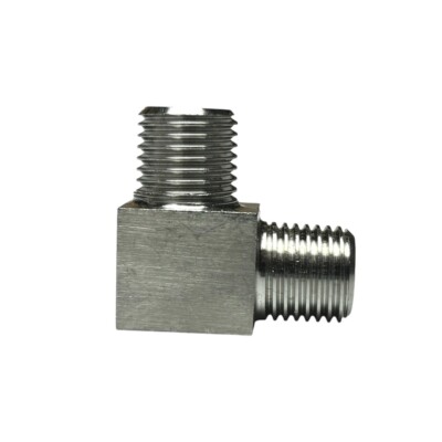 1/4  Male To 1/4  Male NPT Elbow 2 Way Threaded Connector Pipe Fitting Stainless