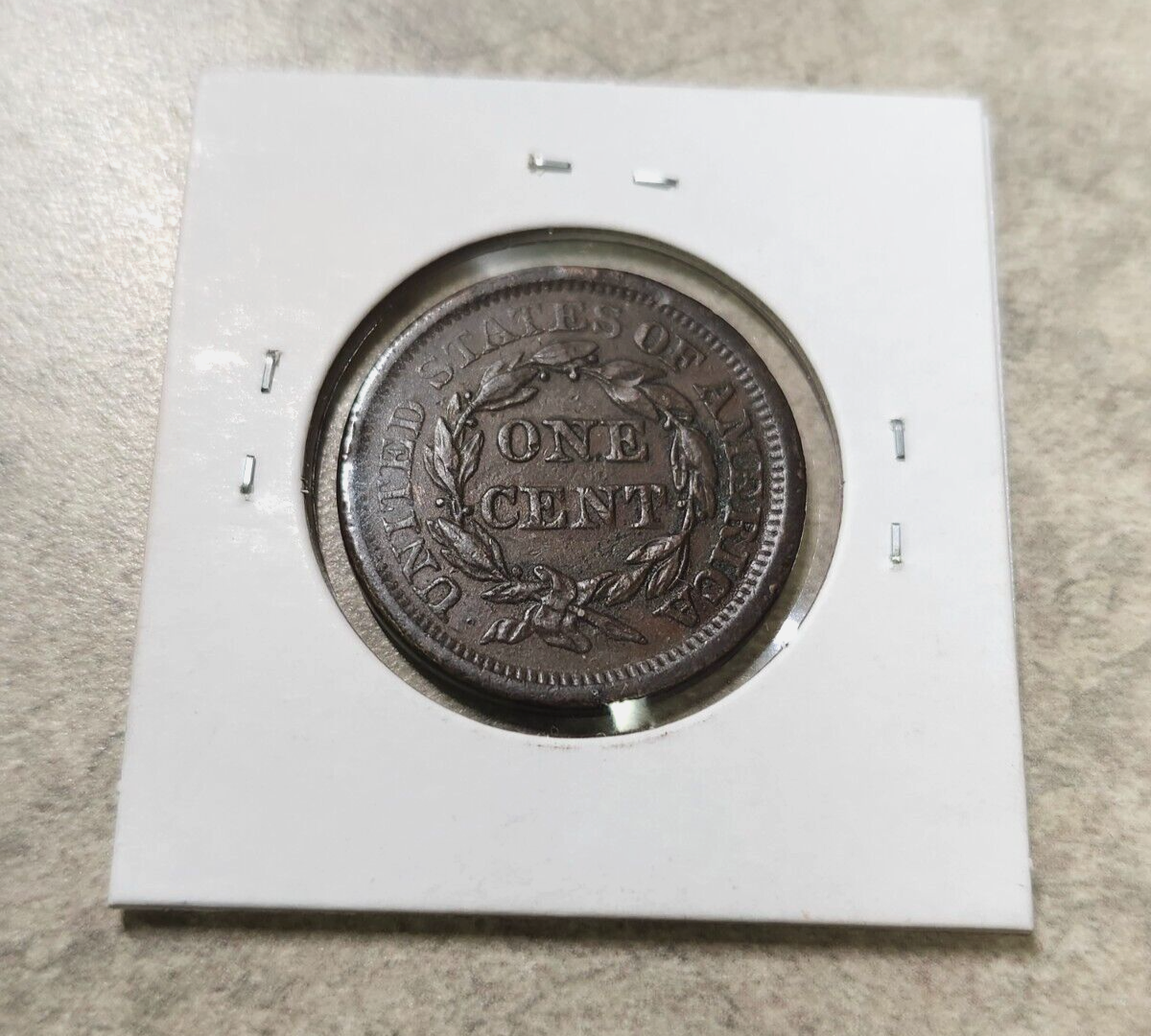 超レア　イギリスヴィンテージチケットロール１本　くすみブラウン　ベージュ 1856 