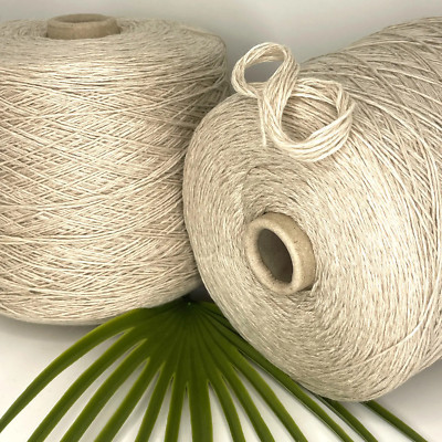 Latte Beige SILK CASHMERE MERINO WOOL Yarn on Cone SOCK WEIGHT Knitting Crafts