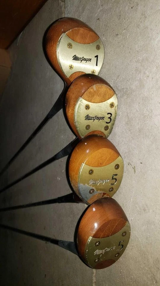 Macgregor Wood Driver Set 1, 3, 5, 5 4pcs Steel Flex Shaft Golf Clubs - Image 2 of 4