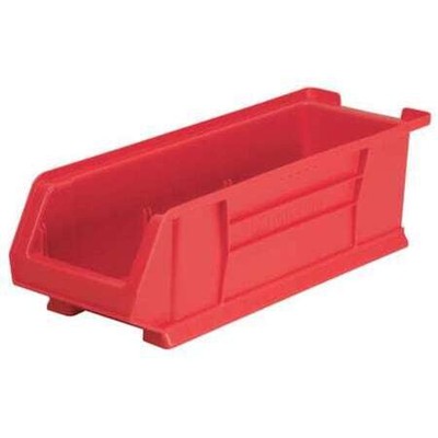 Akro-Mils 30284Red Storage Bin, Plastic, Red, 7 In H, 8 1/4 In W, 23 7/8 In L