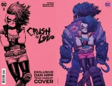 CRUSH & LOBO #1 DAN HIPP CARD STOCK TEAM VARIANT DC COMICS 060221