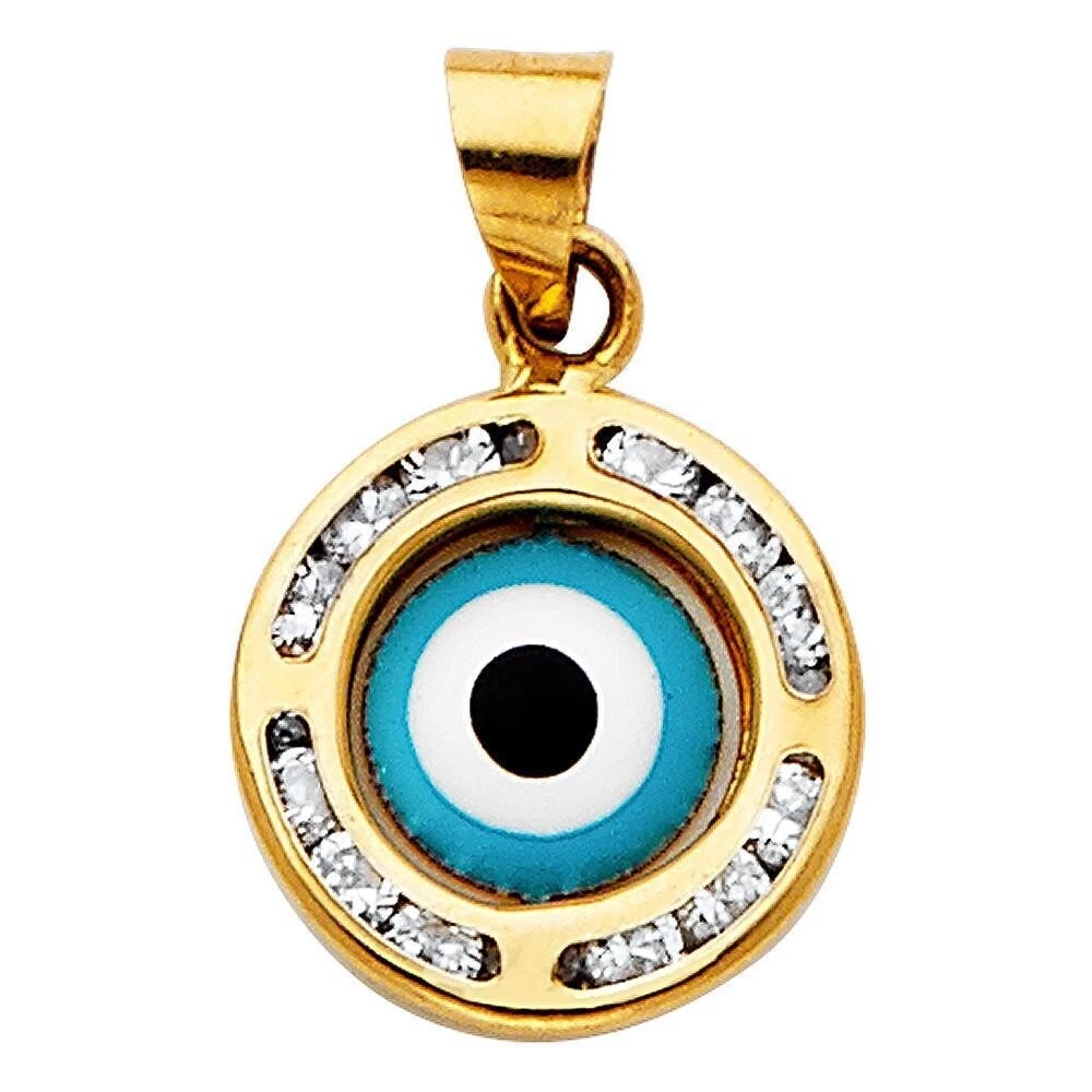 14k evil online eye charm