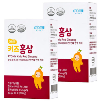 ATOMY Kids Red Ginseng 12g x 30 ea Kugelkörnchen Ginseng Saponine HERGESTELLT...