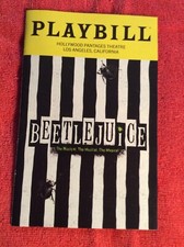 PLAYBILL BEETLEJUICE PANTAGES HOLLYWOOD THEATRE