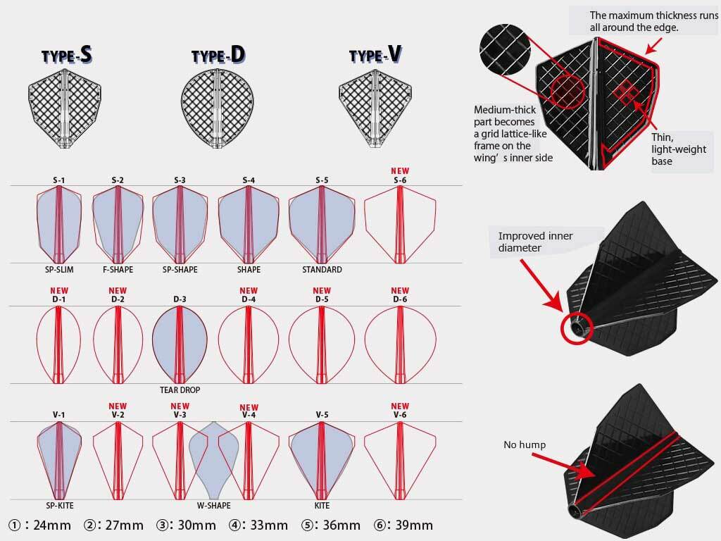 Plumas Para Dardos COSMO - Pack De 6 Unidades (Flight Standard, Color Blanco)