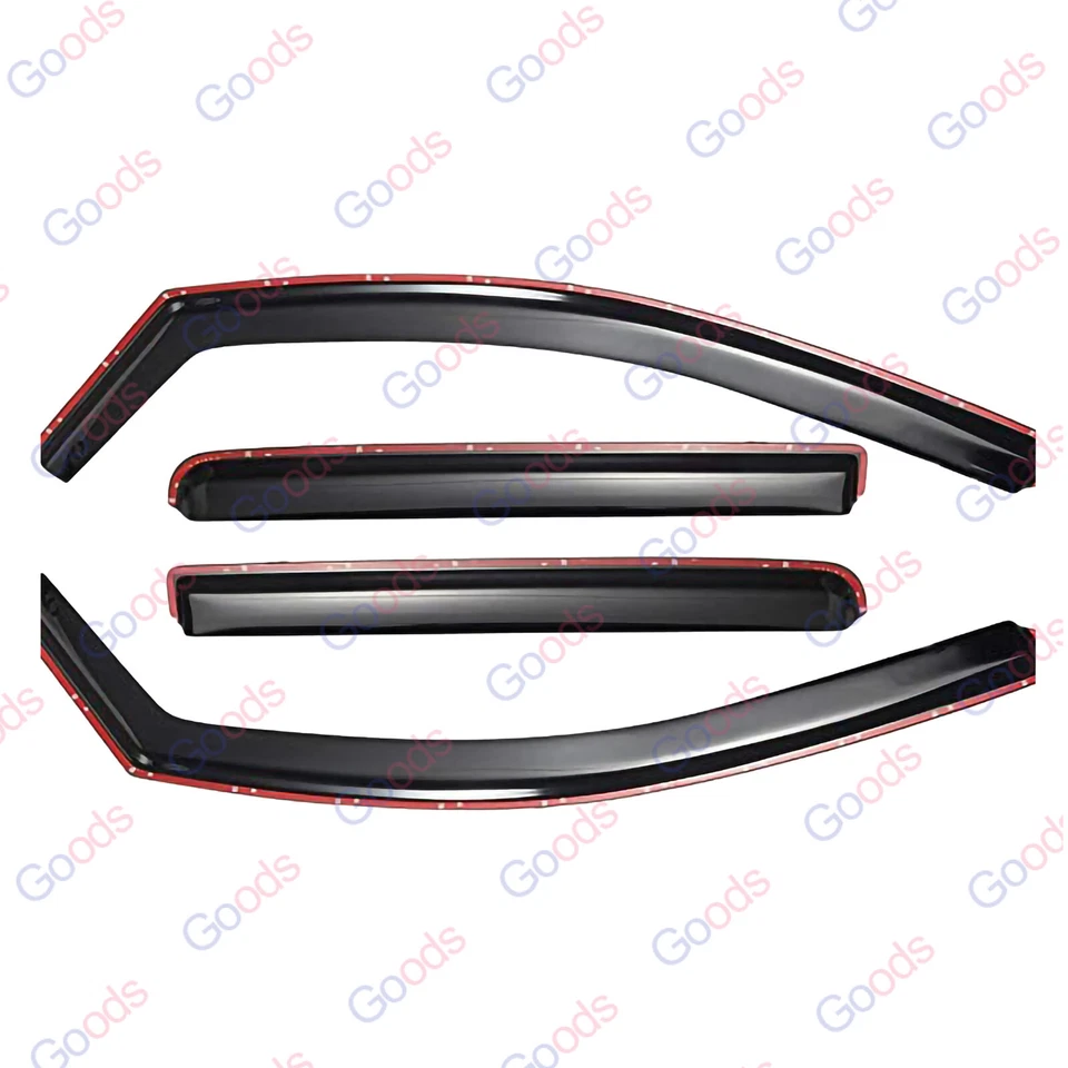 Visera de ventana en canal protector solar para lluvia deflector de sombra para Infiniti QX60 2022-24 Foto 2 de 4