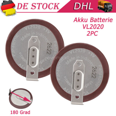2X Batterie Vl2020 Panasonic Für Mini Cooper One Clubman R55 R56 R60 Schlüssel