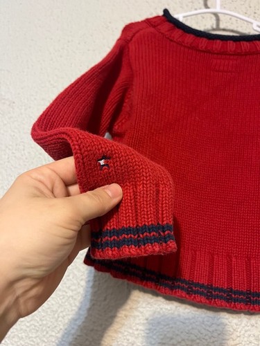 Vintage Little Girl Knit Tommy Hilfiger “Hilfiger Girls” Flag Sweater Size 4 - Picture 5 of 5
