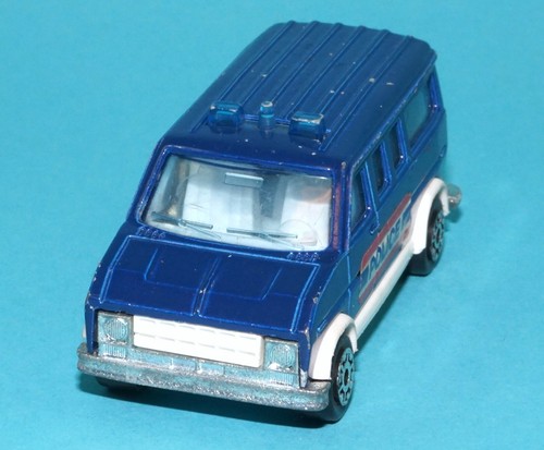 MAJORETTE No 279 234 FORD E-350 FOURGON POLICE VAN 1/65 SCALE 1983 FRANCE NO ... - Picture 2 of 5